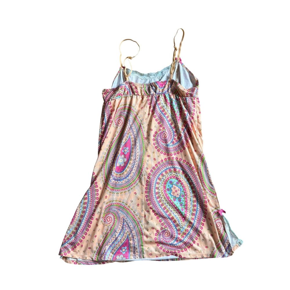 Betseyville Betsey Johnson Girls Nightgown Size S EUC Paisley Y2K - Picture 4 of 4